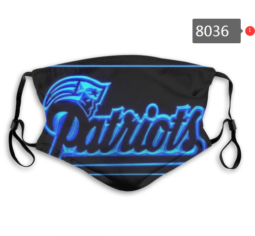 NFL 2020 New England Patriots #7 Dust mask with filter->nfl dust mask->Sports Accessory